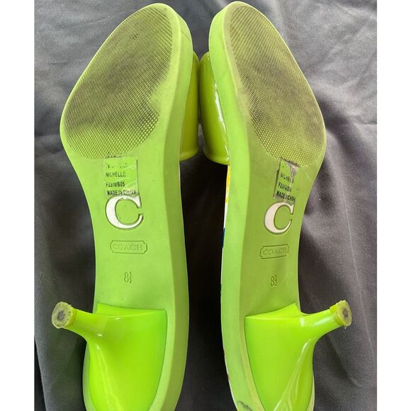 Coach Multicolor Slide Heels - Picture 9 of 10